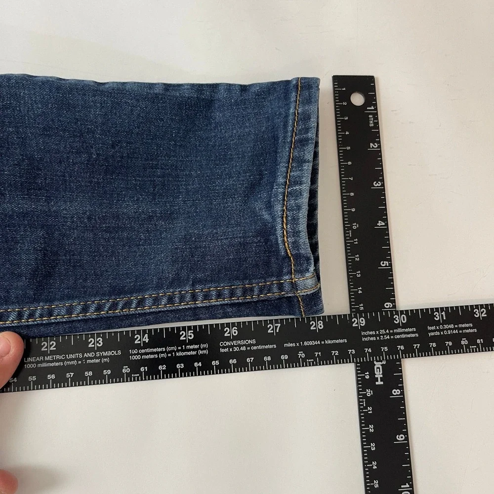 Levis 512 Jeans Mens 32x28* Blue Slim Taper Dark Wash Denim Stretch Preppy